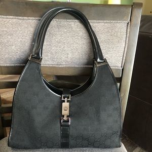 Vintage Black Gucci Shoulder Bag